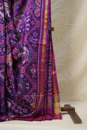 Purple-Pink Rajkot Patola Silk Saree - SRPPRPSS544