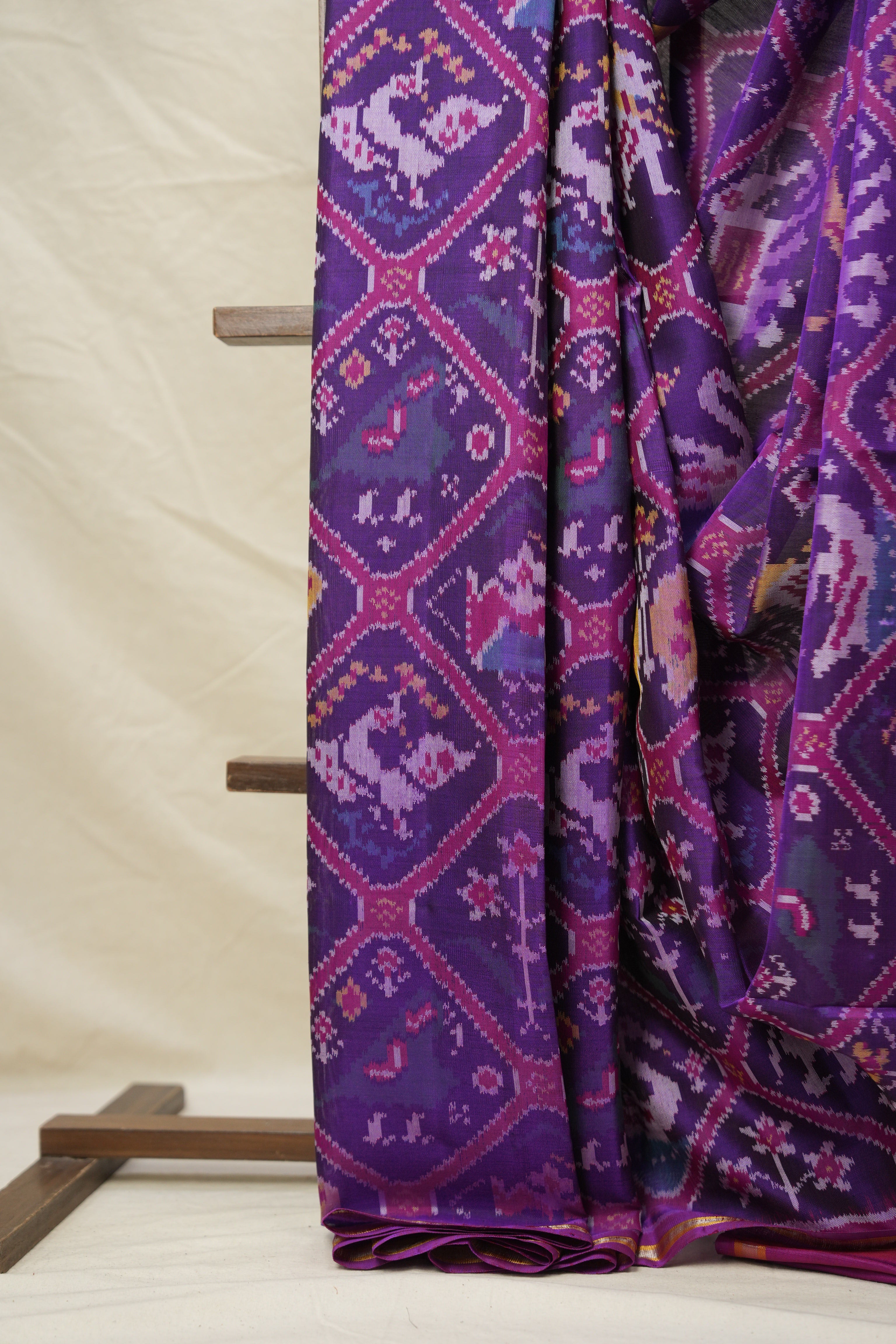 Purple-Pink Rajkot Patola Silk Saree - SRPPRPSS544