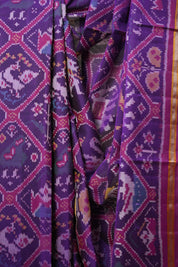 Purple-Pink Rajkot Patola Silk Saree - SRPPRPSS544