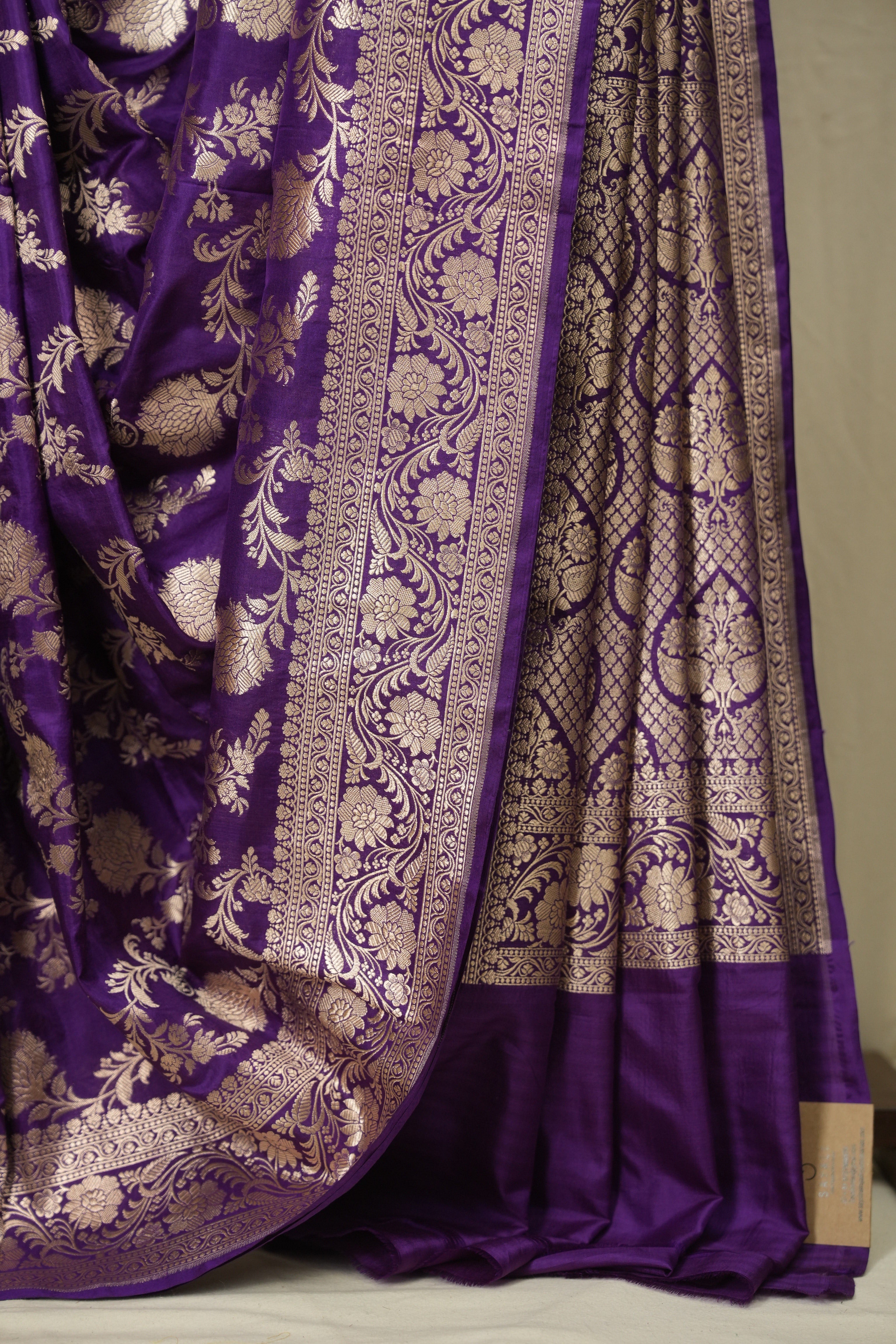 Purple Banarasi Silk Saree - SRPBSS929