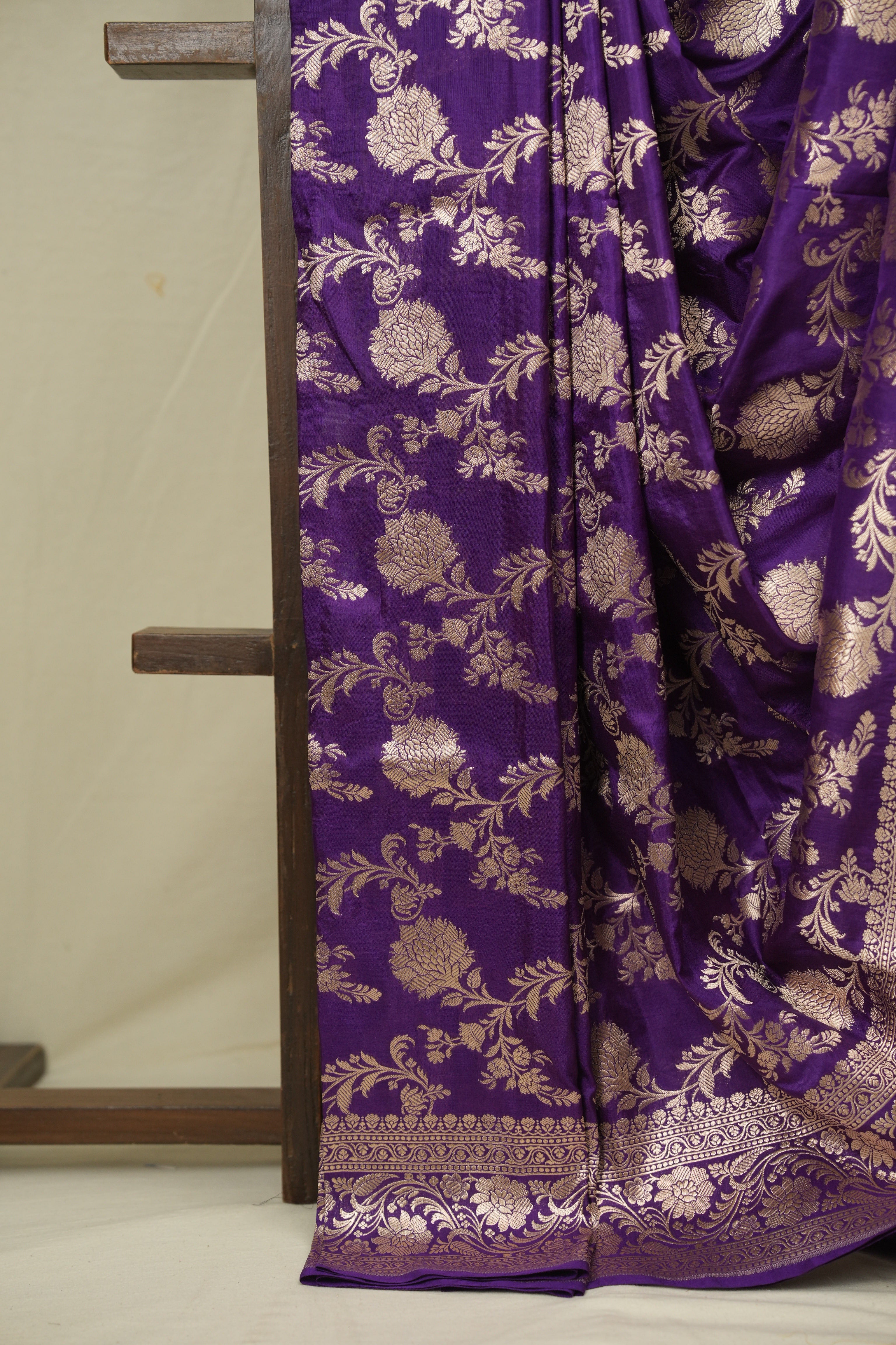 Purple Banarasi Silk Saree - SRPBSS929