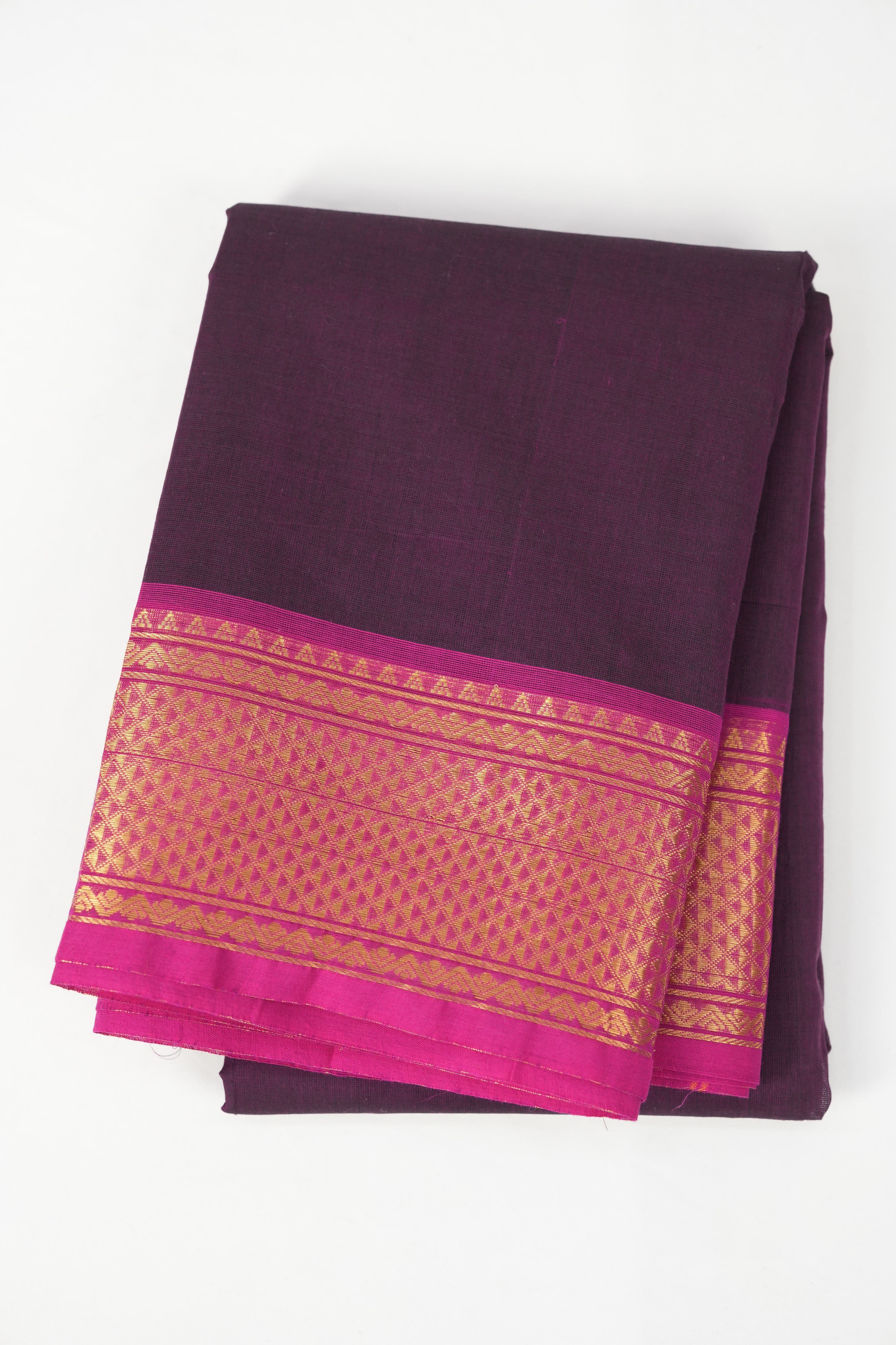 Plum Kanchi Cotton Saree - SRPKCS962