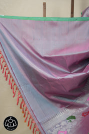 Two Tone Pink Gadwal Silk Saree - SRTTPGSS579