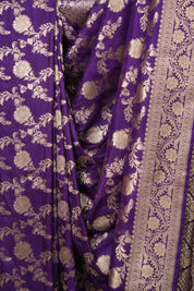 Purple Banarasi Silk Saree - SRPBSS929