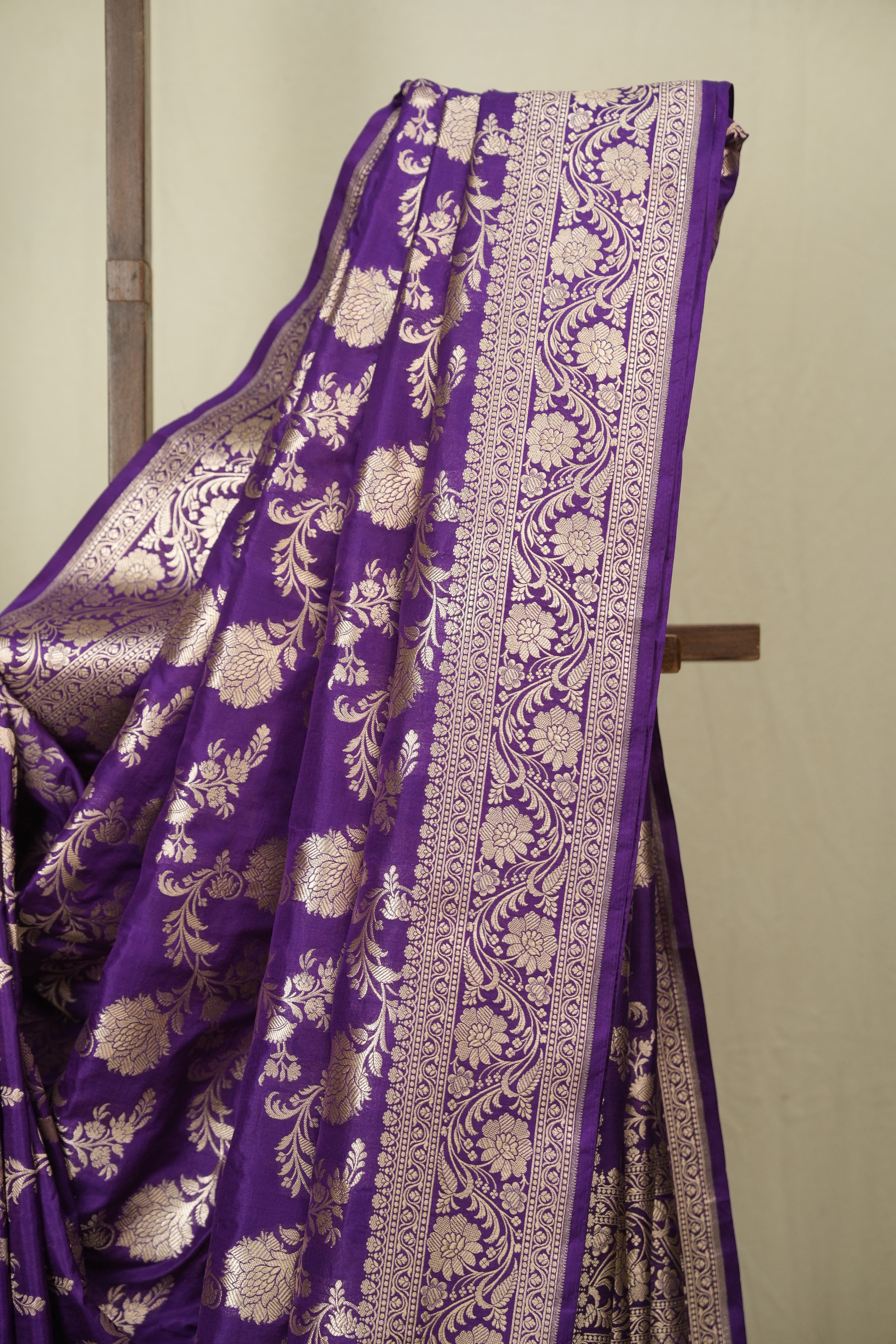 Purple Banarasi Silk Saree - SRPBSS929