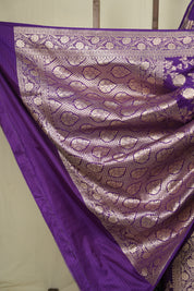 Purple Banarasi Silk Saree - SRPBSS929