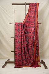 Red Green Patan Patola Silk Saree - SRRGPPSS545