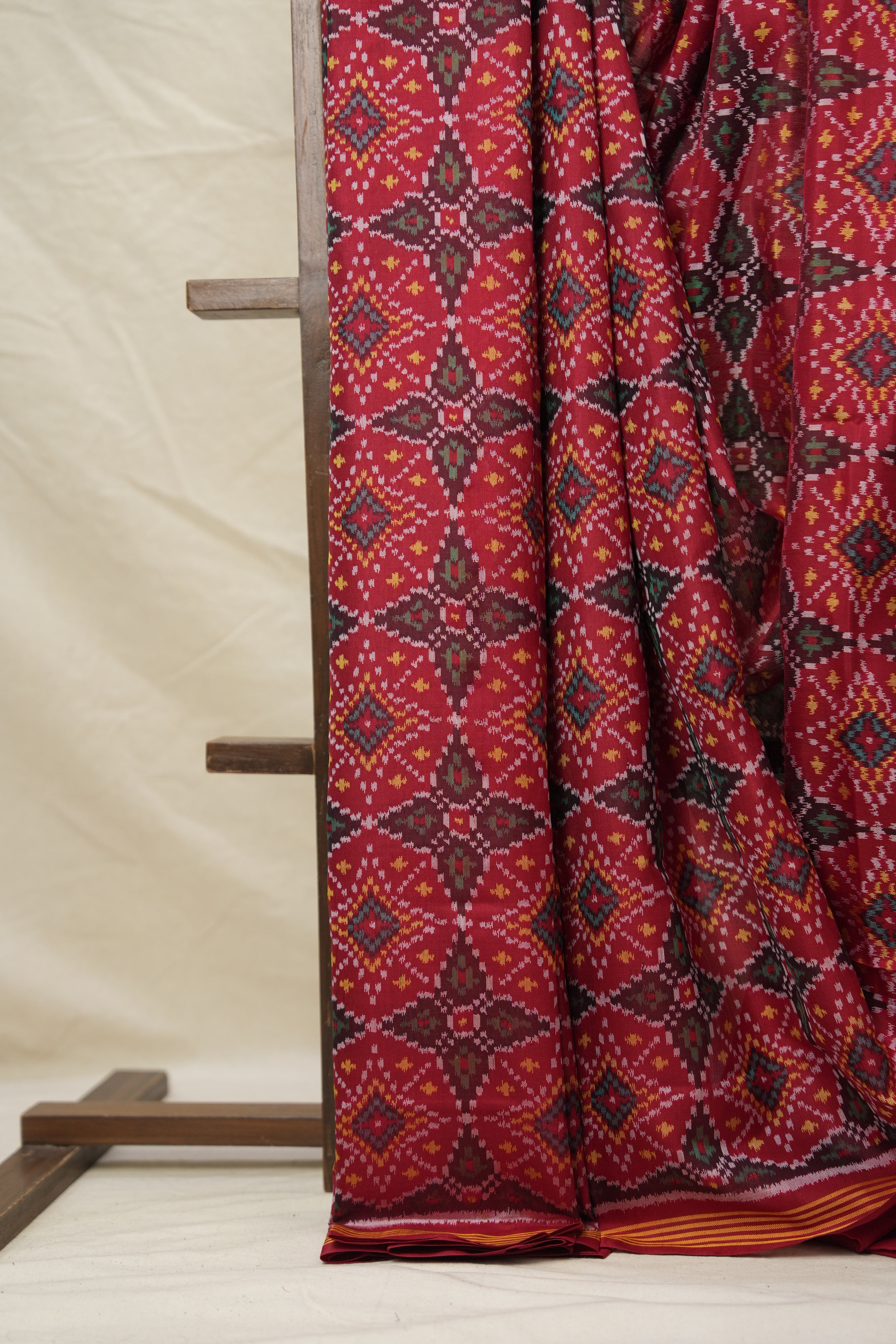 Red Green Patan Patola Silk Saree - SRRGPPSS545