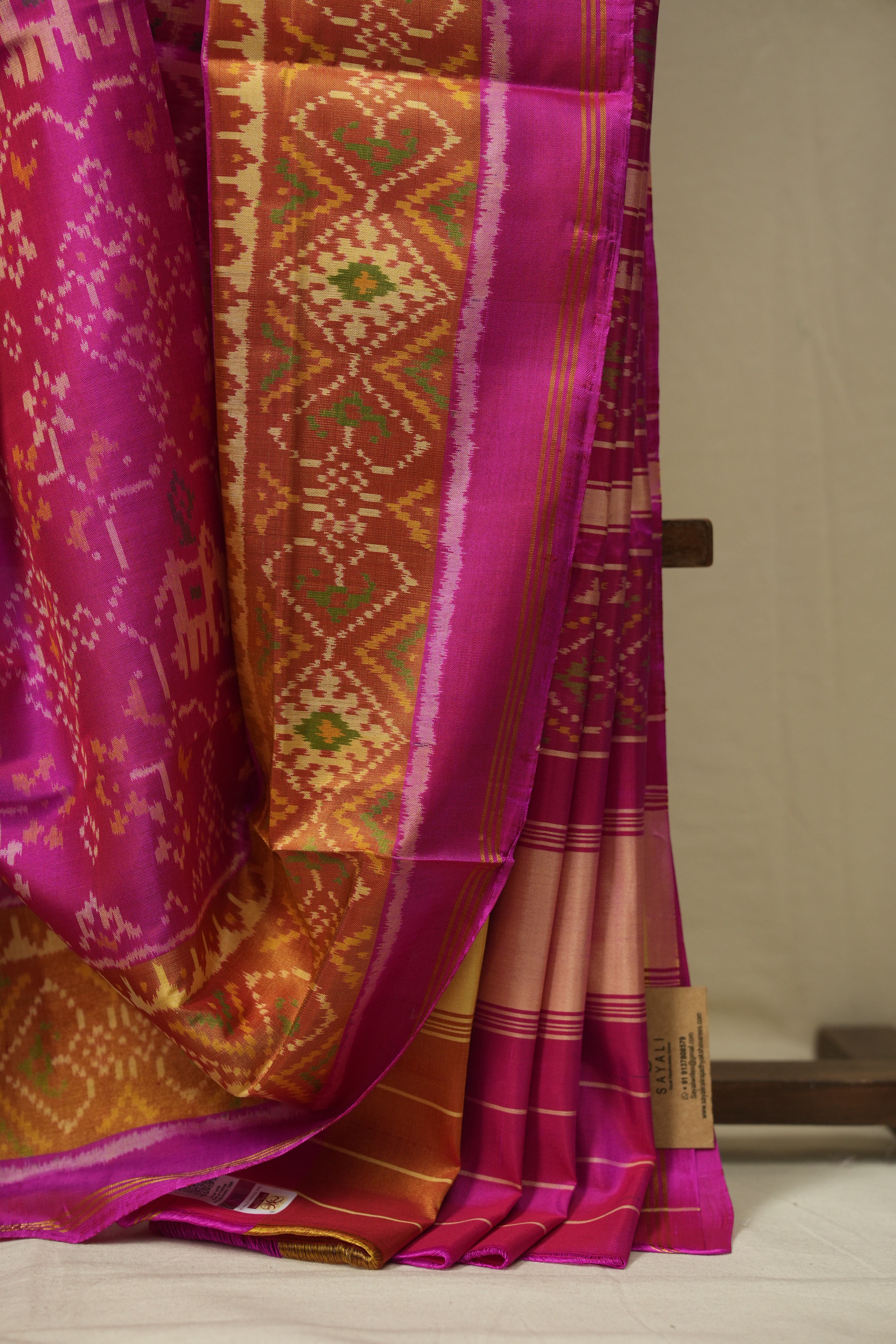 Rani Pink Rajkot Patola Silk Saree - SRRPRPSS622