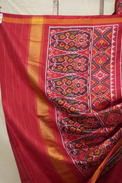 Red Green Patan Patola Silk Saree - SRRGPPSS545