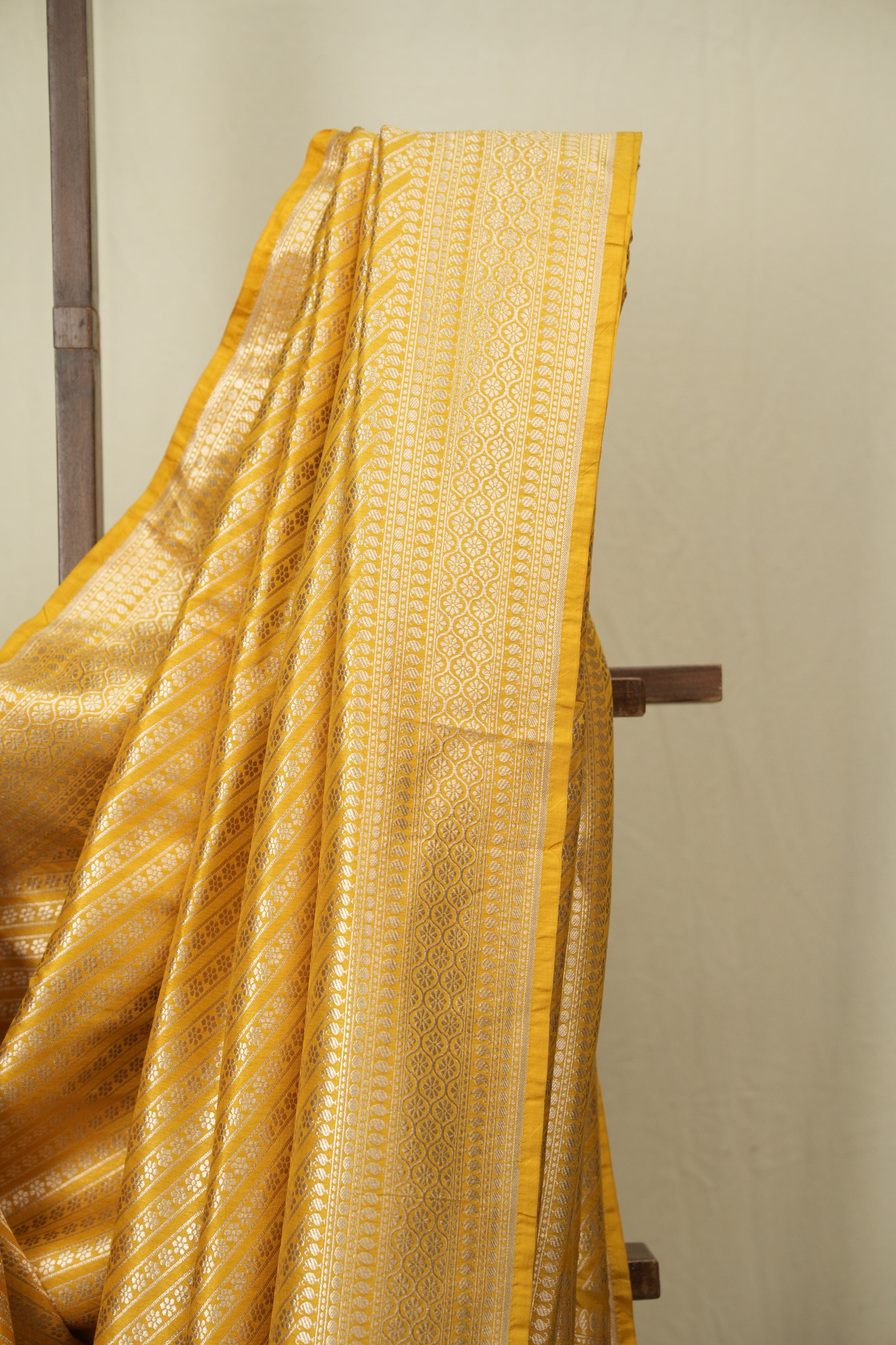 Yellow Banarasi Silk Saree - SRYBSS927