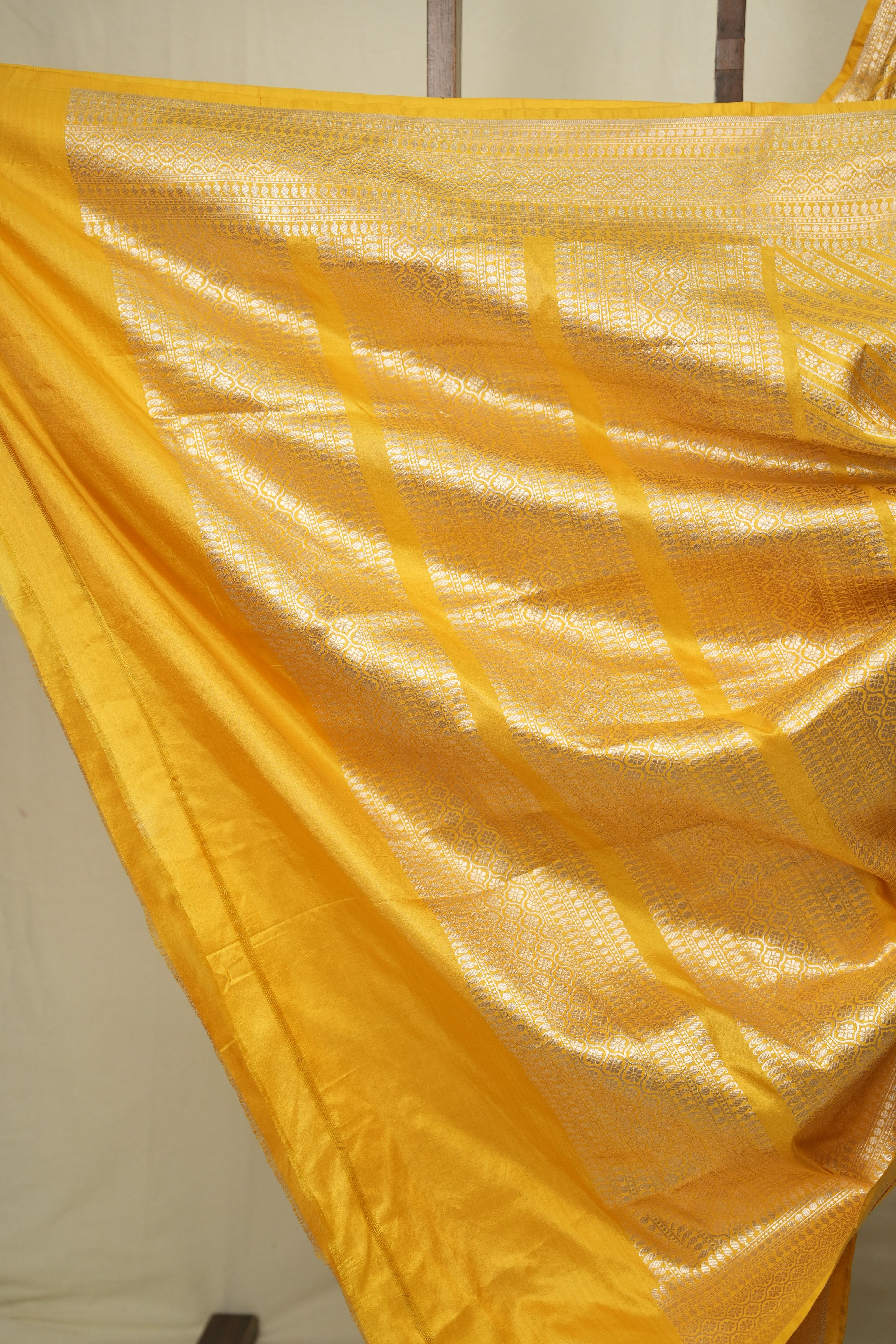 Yellow Banarasi Silk Saree - SRYBSS927