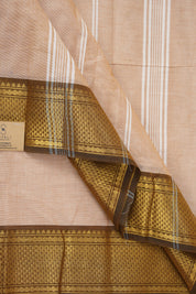 Beige Kanchi Cotton Saree - SRBKCS960