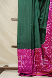 Green Pink Rajkot Patola Silk Saree - SRGPRPSS546