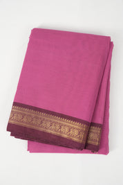 Cranberry Red Kanchi Cotton Saree - SRCRKCS959