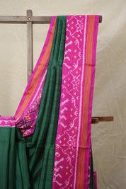 Green Pink Rajkot Patola Silk Saree - SRGPRPSS546