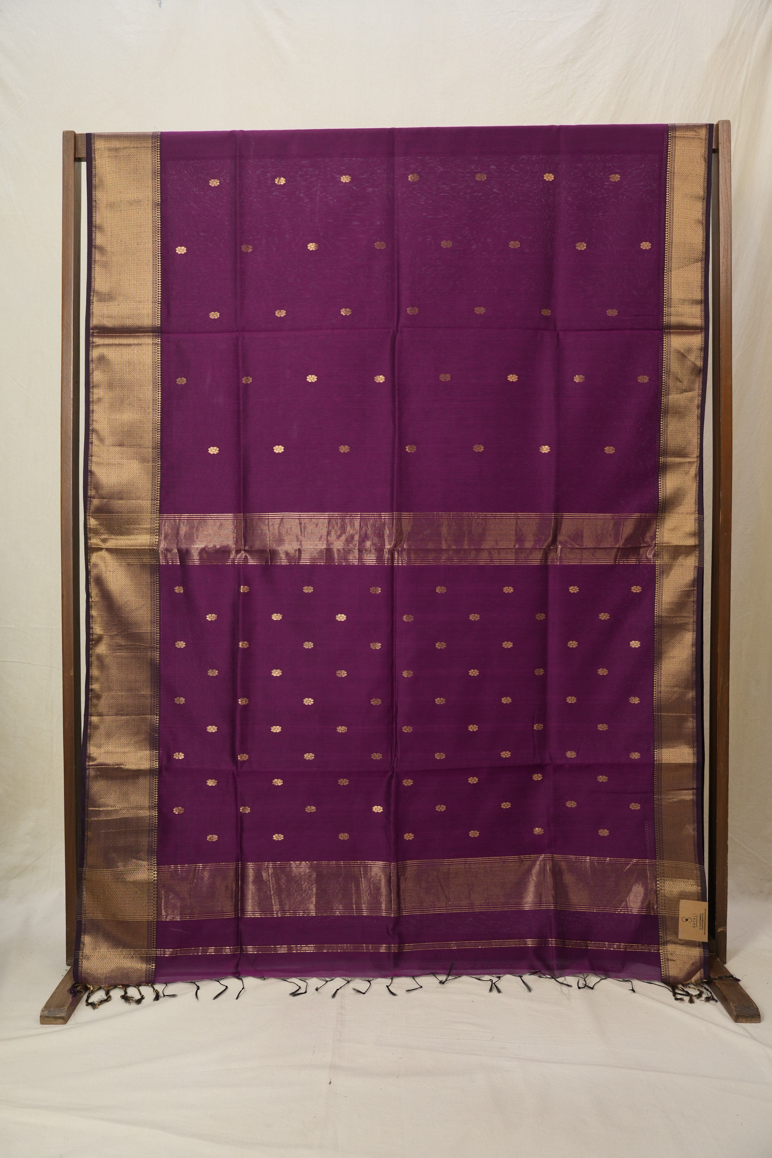 Purple Maheshwari Saree - SRPMS1035