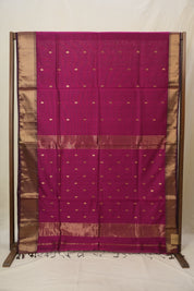 Magenta Maheshwari Saree - SRMMS1038