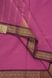 Cranberry Red Kanchi Cotton Saree - SRCRKCS959