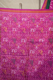 Green Pink Rajkot Patola Silk Saree - SRGPRPSS546