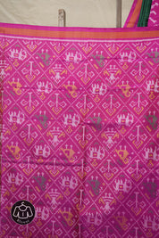 Green Pink Rajkot Patola Silk Saree - SRGPRPSS546