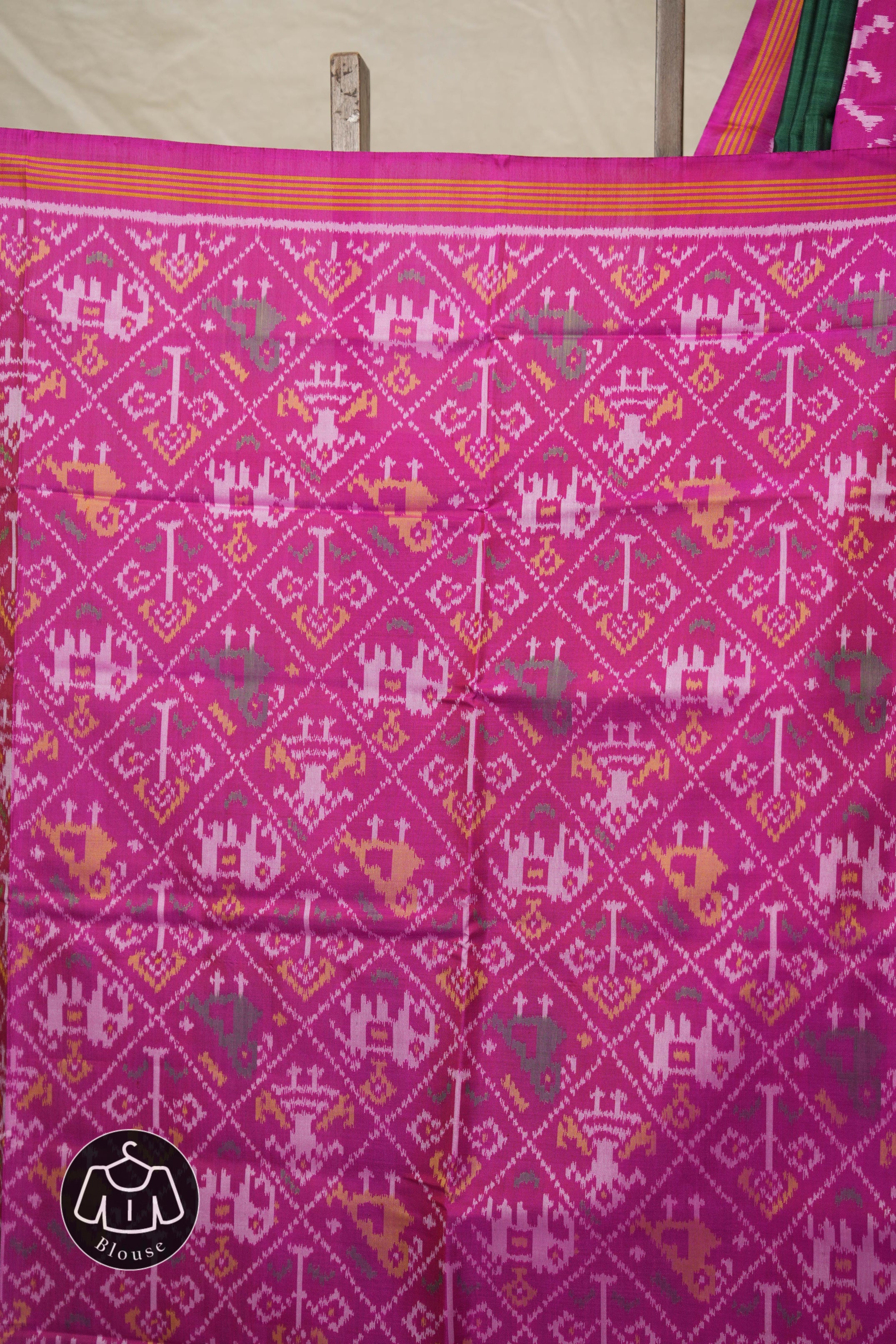 Green Pink Rajkot Patola Silk Saree - SRGPRPSS546