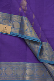 Violet Kanchi Cotton Saree - SRVKCS974