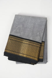 Ash Grey Kanchi Cotton Saree - SRAGKCS972