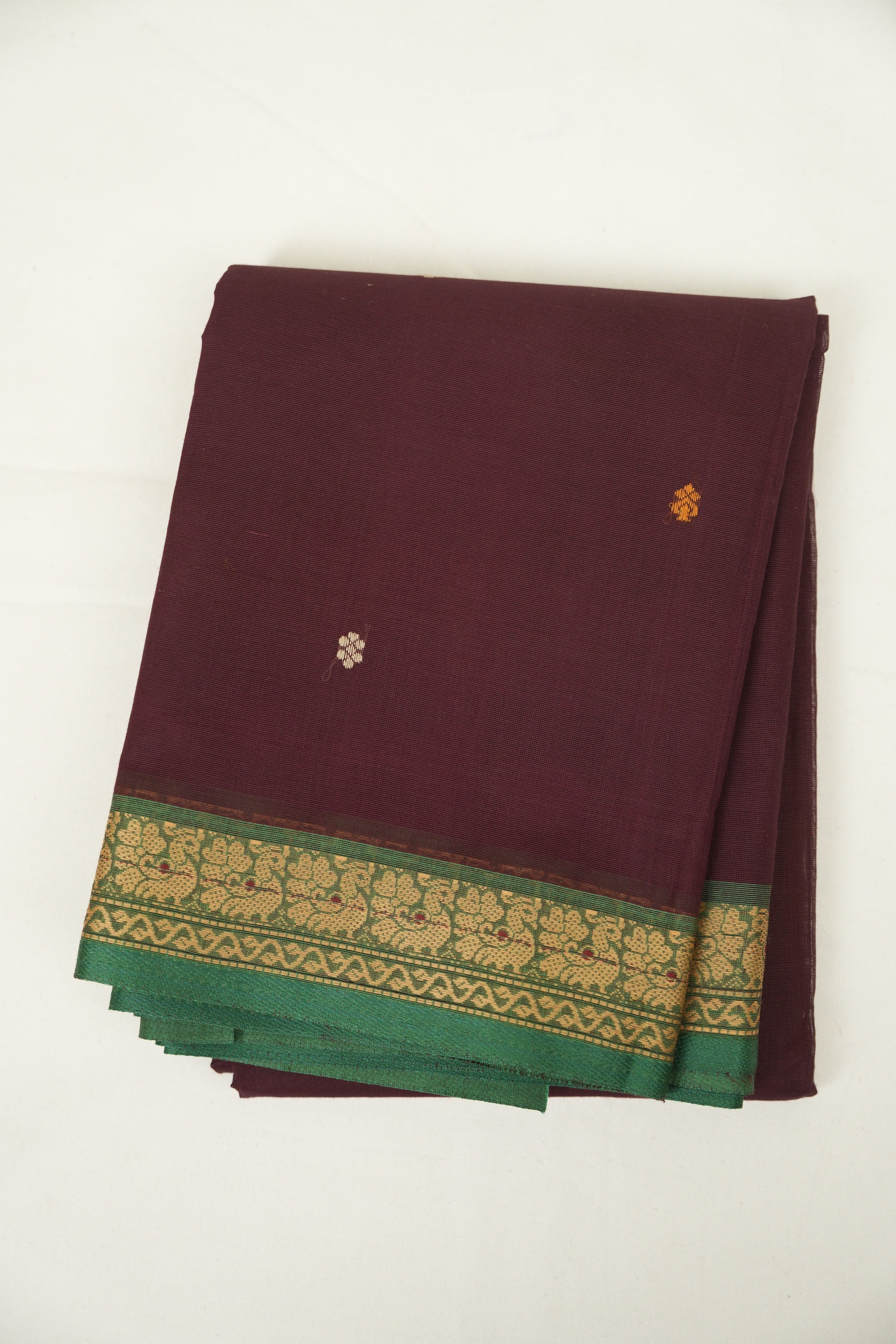 Brown kanchi Cotton Saree - SRBKCS1413