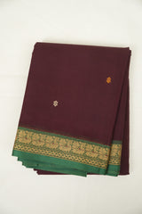 Brown kanchi Cotton Saree - SRBKCS1413