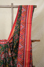 Black Green Patan Patola Silk Saree - SRBGPPSS539