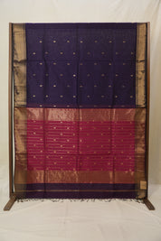 Purple Maheshwari Saree - SRPMS1032
