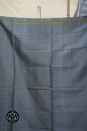 Metallic Grey  Rajkot Patola Silk Saree - SRMGRPSS538