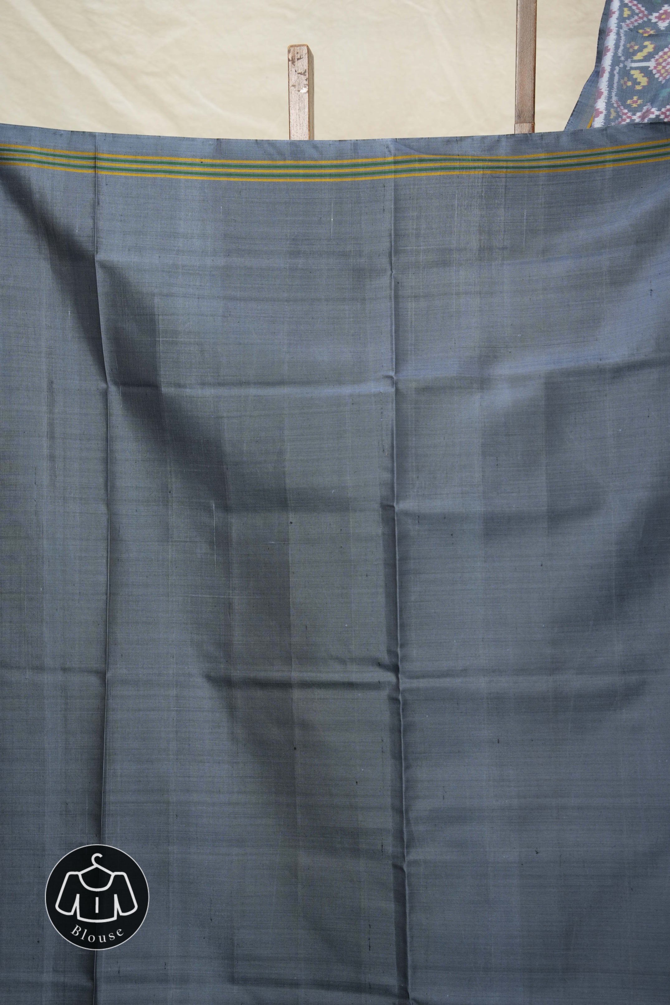 Metallic Grey  Rajkot Patola Silk Saree - SRMGRPSS538