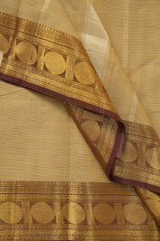 Beige Kanchi Cotton Saree - SRBKCS970