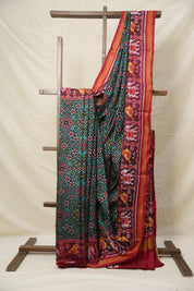 Green-Red Patan Patola Silk Saree - SRGRPPSS537