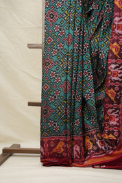 Green-Red Patan Patola Silk Saree - SRGRPPSS537