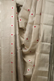 Sand Brown Chanderi Silk Saree - SRSBCSS533