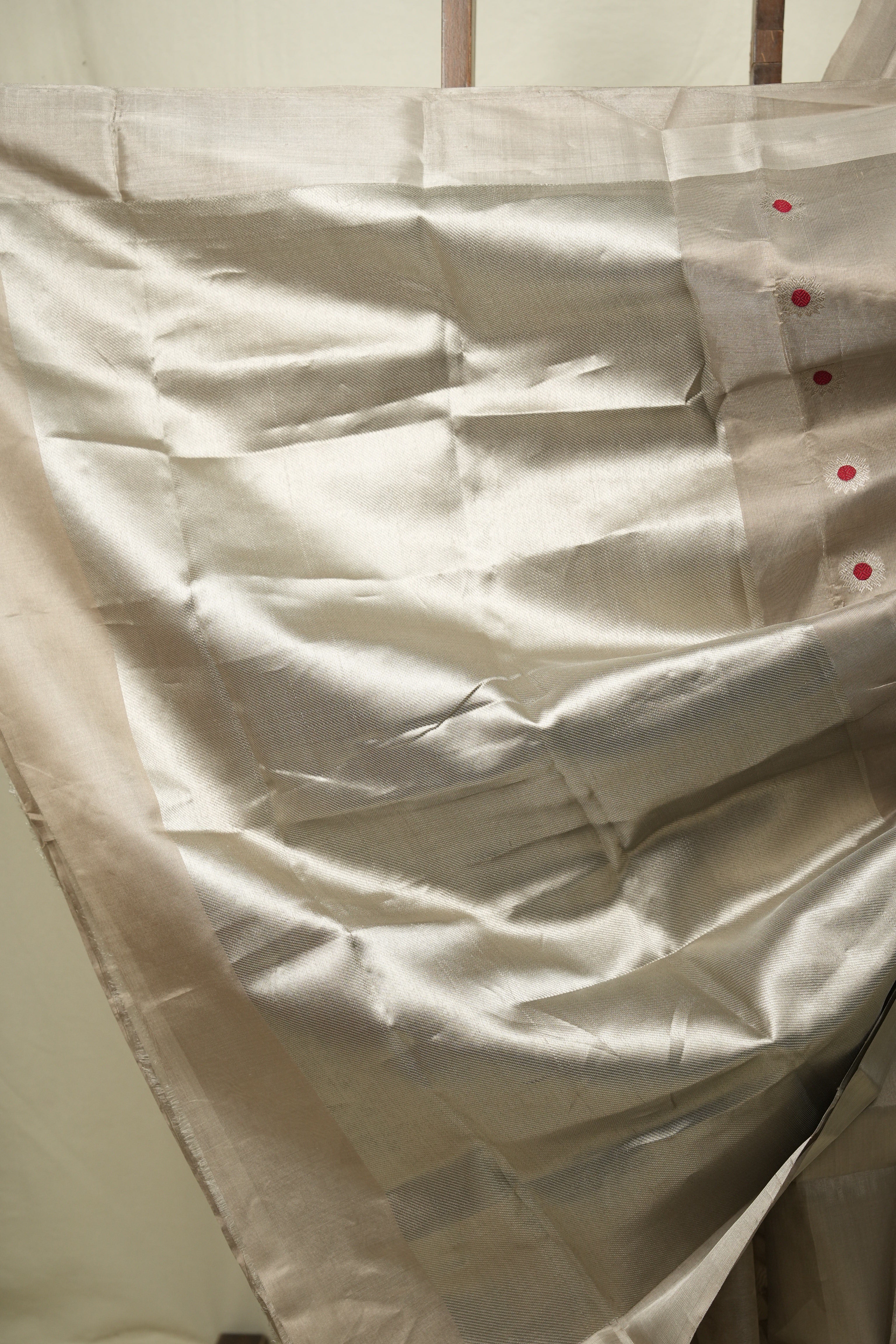Sand Brown Chanderi Silk Saree - SRSBCSS533
