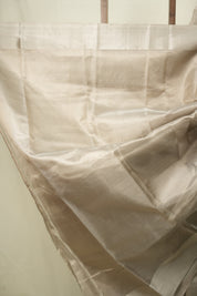Sand Brown Chanderi Silk Saree - SRSBCSS533