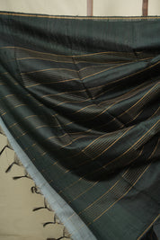 Powder Blue Raw Silk Saree - SRPBRSS1153