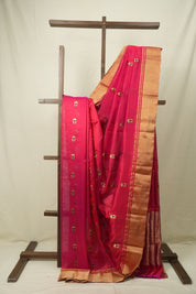 Pink Chanderi Silk Saree - SRPCSS541