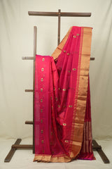 Pink Chanderi Silk Saree - SRPCSS541