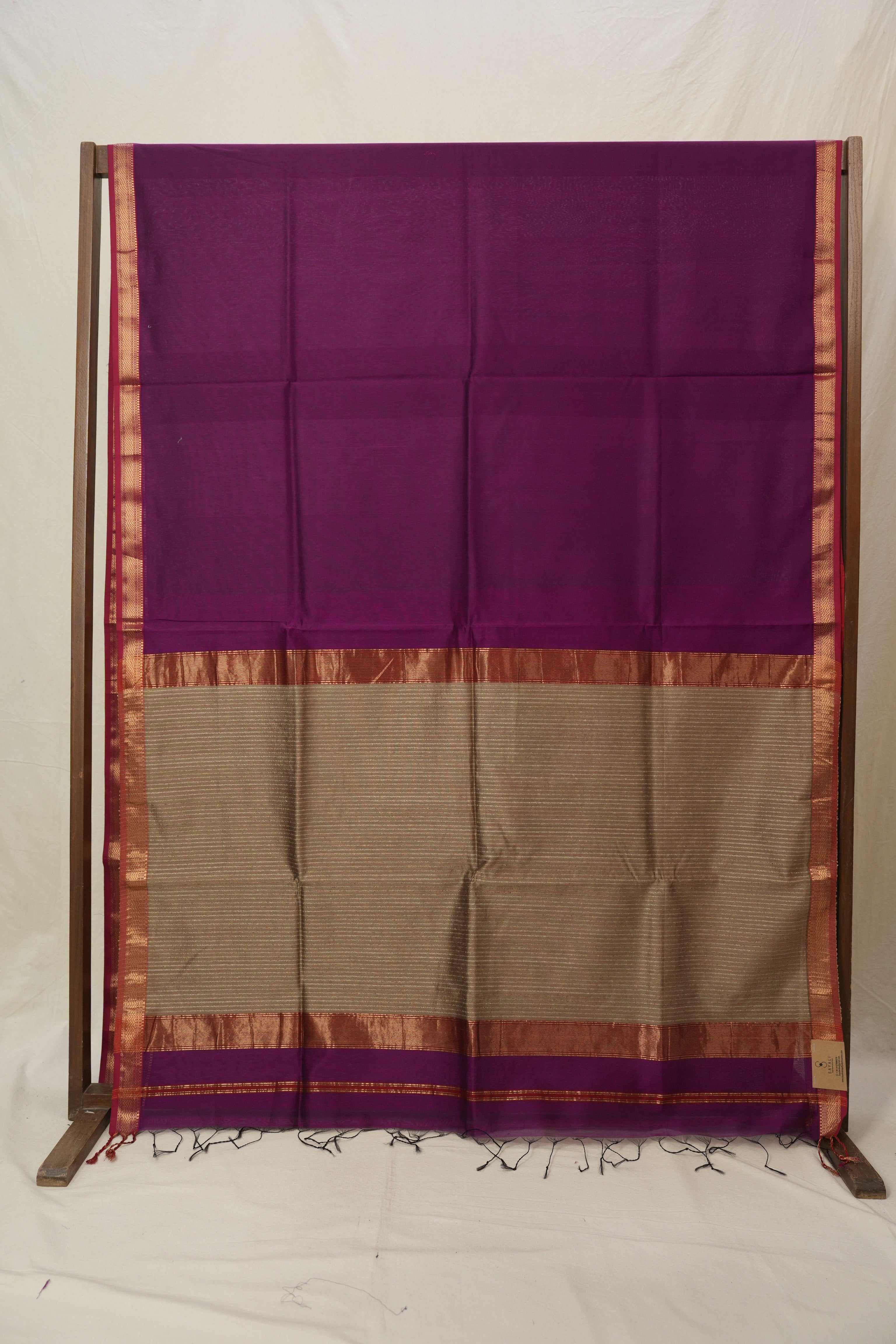 Purple Maheshwari Saree - SRPMS1027