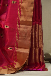 Pink Chanderi Silk Saree - SRPCSS541