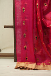 Pink Chanderi Silk Saree - SRPCSS541