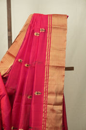 Pink Chanderi Silk Saree - SRPCSS541