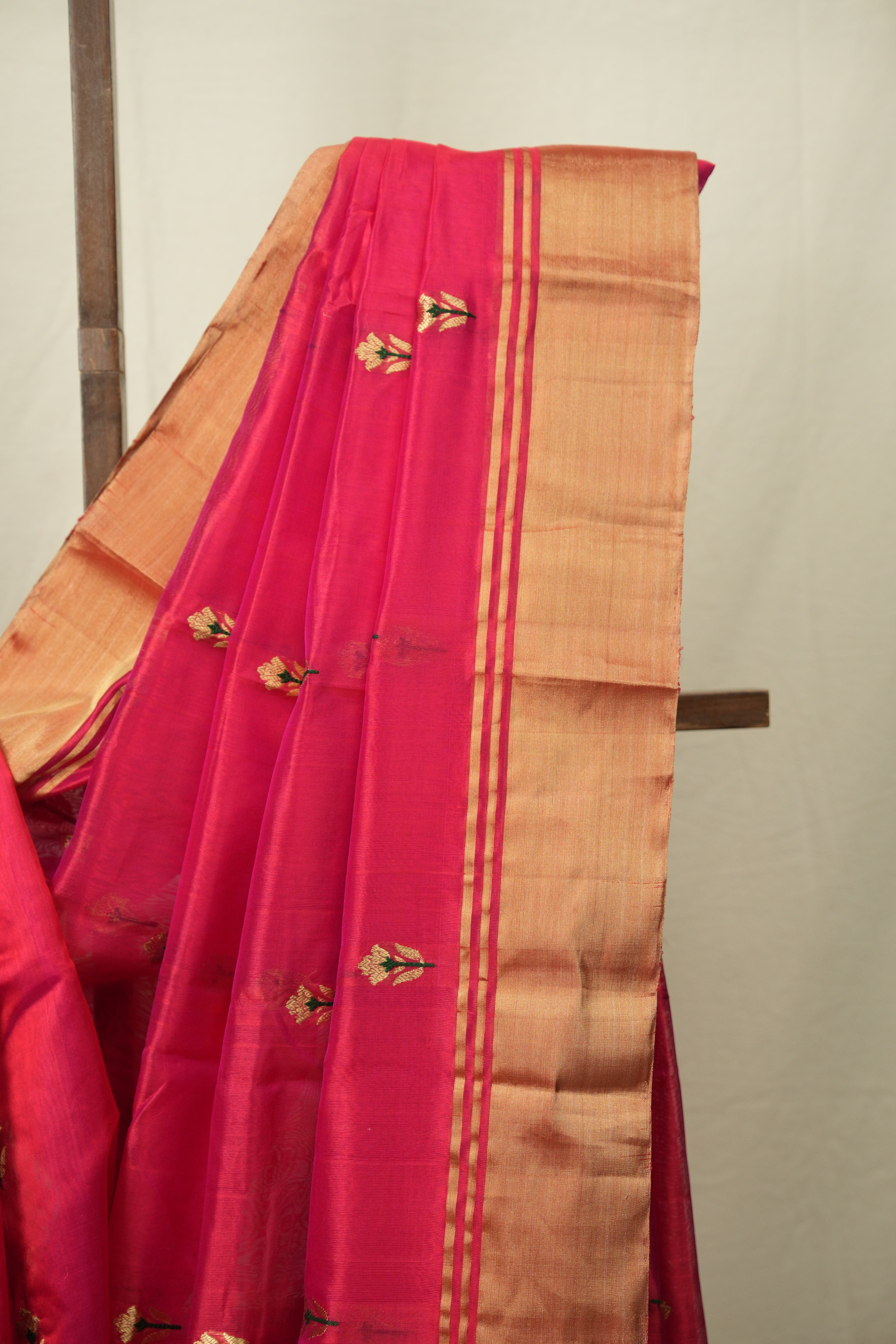 Pink Chanderi Silk Saree - SRPCSS541