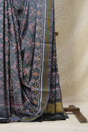 Grey Patan Patola Silk Saree - SRGPPSS535