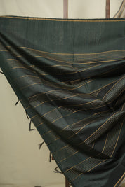 Grey Raw Silk Saree - SRGRSS1155
